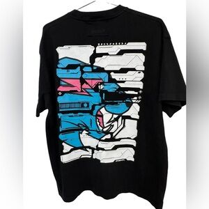 High End Mr Beast Black Thick Full Graphic YouTube Men’s L Limited T-Shirt